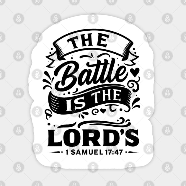 The battle is the Lord’s. Sticker by Eric's Store 10